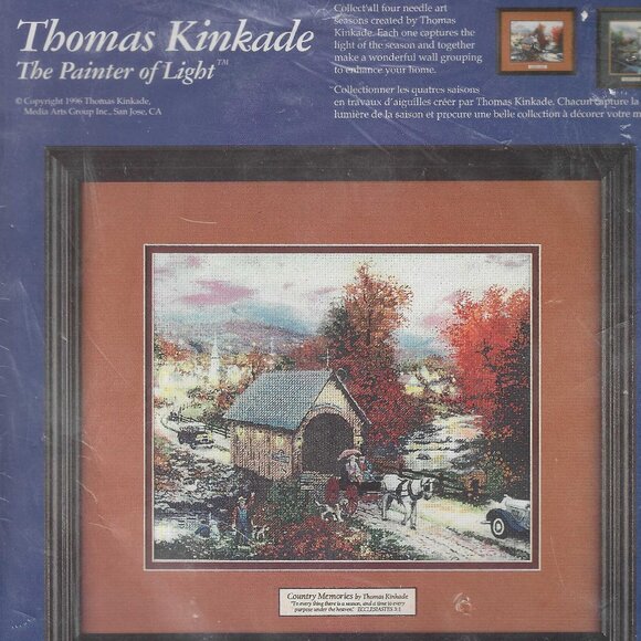 Thomas Kinkade Cross Stitch Pattern - Country Memories - Picture 1 of 2